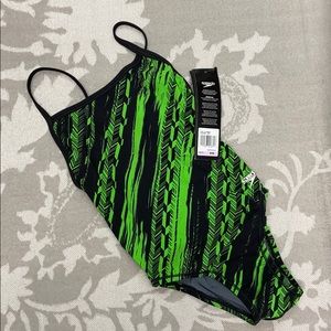 Speedo PowerPLUS FL Youth Mind Over Flyback Green